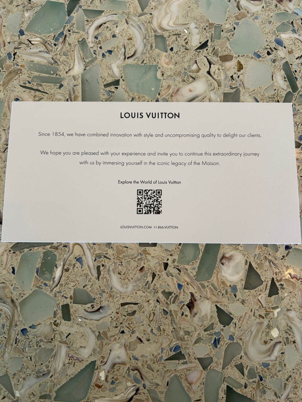 Louis Vuitton Gift Box with Blue Branded Ribbon - Picture 8 of 9